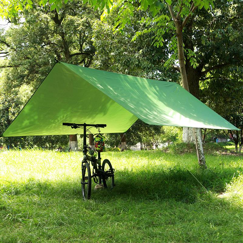 Cheap Goat Tents 1Sets Outdoor Cloth Sunshade Tent Equipments Waterproof Sun Protection Beach Awning Canopy Moisture proof Mat Tents 